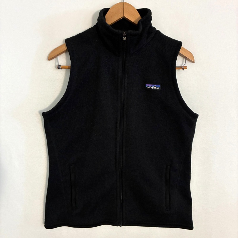 Patagonia Better Sweater Fleece Vest Women's M Black Full Zip Gorpcore Hiking